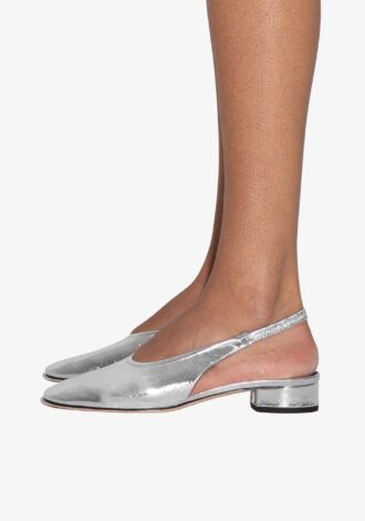 Dua Laminated Leather Slingback