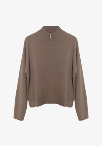 Half Zip Cashmere Jumper