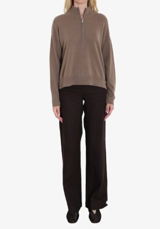 Half Zip Cashmere Jumper