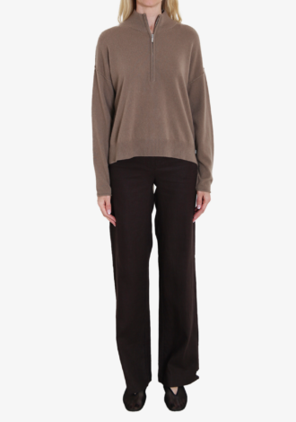 Half Zip Cashmere Jumper