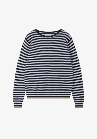 Tipped Striped Narrow Boyfriend Jumper