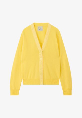 Velvet Little Cardigan Maize