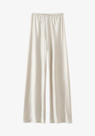 Bias Satin Pants Cream