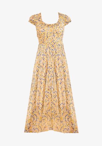 Calliope Silk Midi Dress