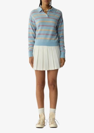 Collegiate Stripe Polo Clear Sky Combo