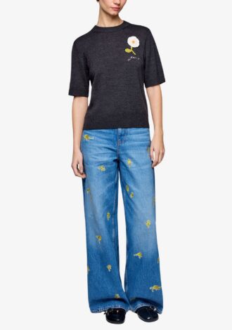 Applique Merino T-Shirt