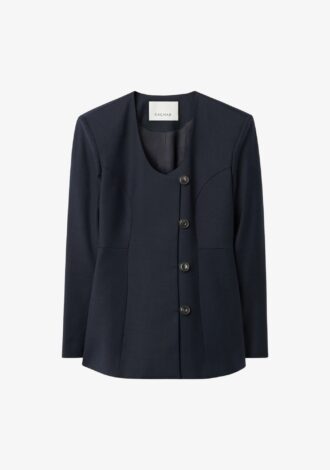 Sb Collarless Blazer