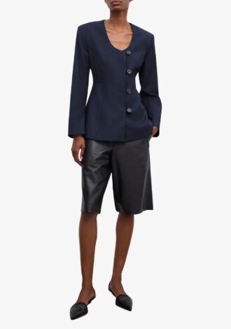 Sb Collarless Blazer