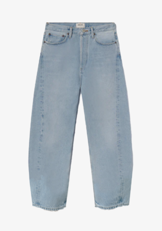 Luna High Rise Pieced Taper Jean