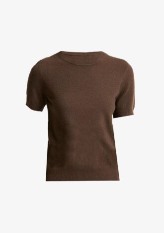 Wool & Cashmere-Blend Short-Sleeve Sweater