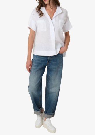 Woven Linen Blouse