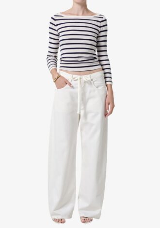 Brynn Drawstring Trouser In Pashmina