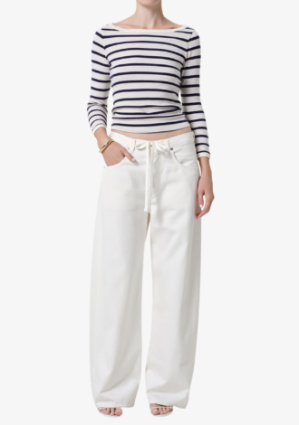 Brynn Drawstring Trouser In Pashmina