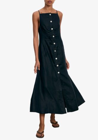 Georges Linen Midi Dress