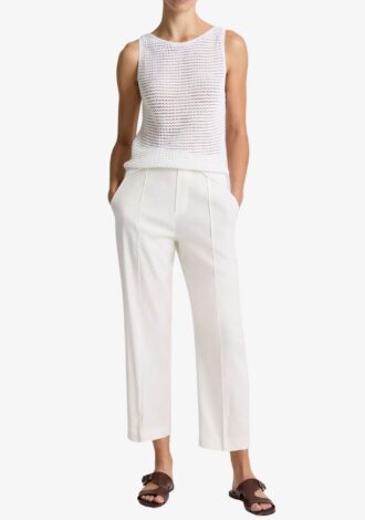 Grace Mid-Rise Pull-On Pant Off-White
