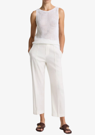 Grace Mid-Rise Pull-On Pant Off-White