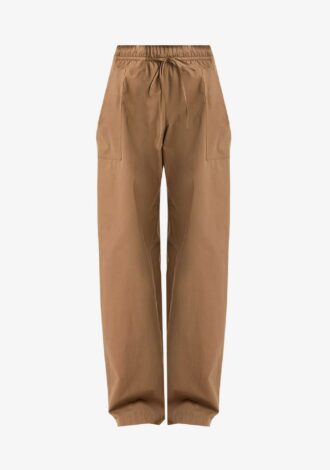 Cotton Double-Waist Drawstring Pant
