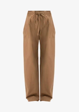 Cotton Double-Waist Drawstring Pant