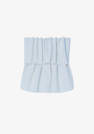 Sculpted Tube Top Dove Blue