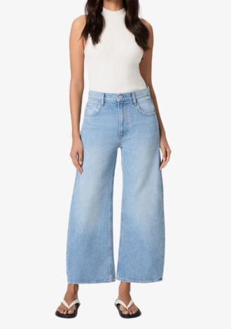 Arellia Ankle Barrel Leg Jean In Fauve