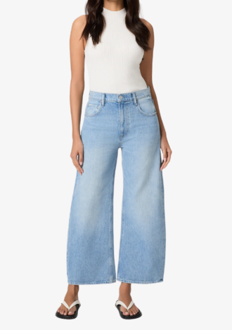 Arellia Ankle Barrel Leg Jean In Fauve