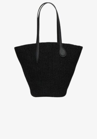 Straw Basket Black