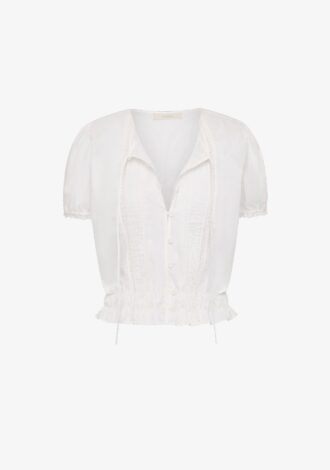 Fiora Blouse Fresco Lace White