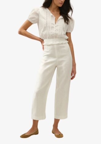 Fiora Blouse Fresco Lace White