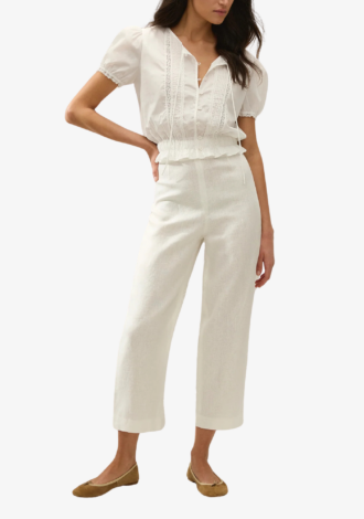 Fiora Blouse Fresco Lace White