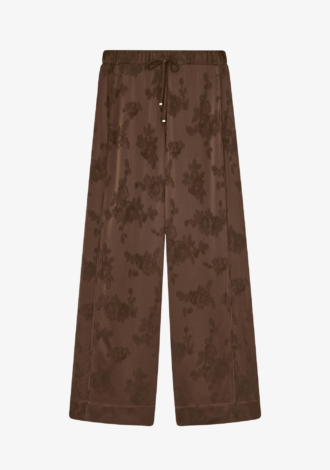 Fluid Satin Jacquard Trousers