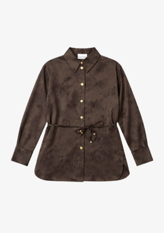 Fluid Satin Jacquard Shirt