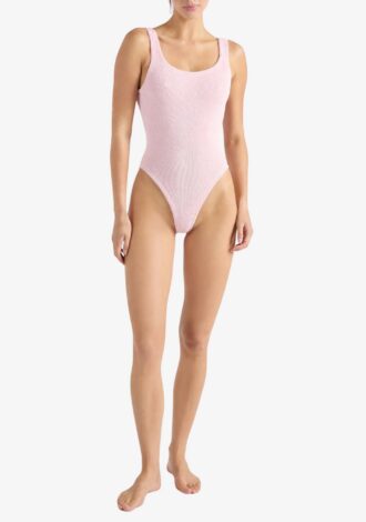 Square Neck Swim Ballet Pink