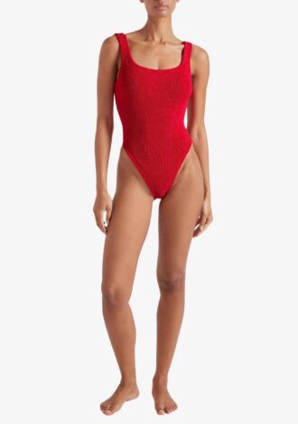 Square Neck Swim Red