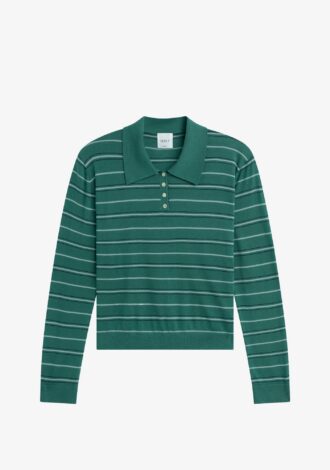 James Stripe Polo Basil Stripe