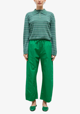 James Stripe Polo Basil Stripe