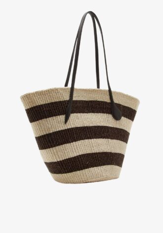 Sprout Striped Basket Large