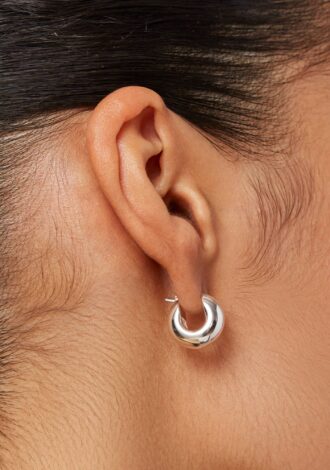 Mini Tome Hoops Silver