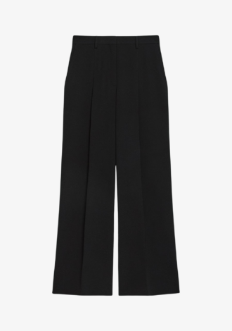 Pleated Wide-Leg Trousers
