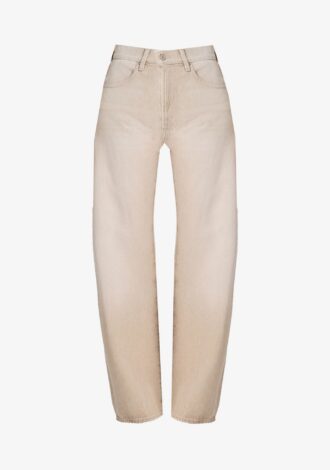 Arellia 32″ Barrel Leg Jean Soft Sepia