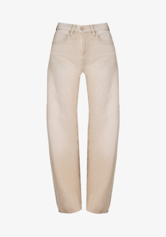 Arellia 32″ Barrel Leg Jean Soft Sepia