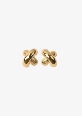 Cross Earrings Gold Plated