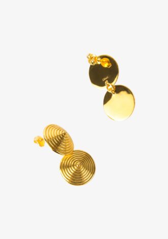 Double Spin Earrings Gold Plated