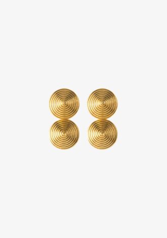 Double Spin Earrings Gold Plated