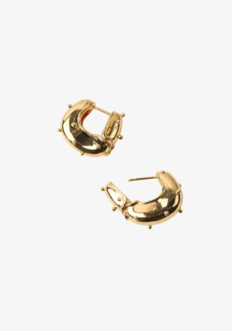 Iris Hoop Earrings Gold Vermeil