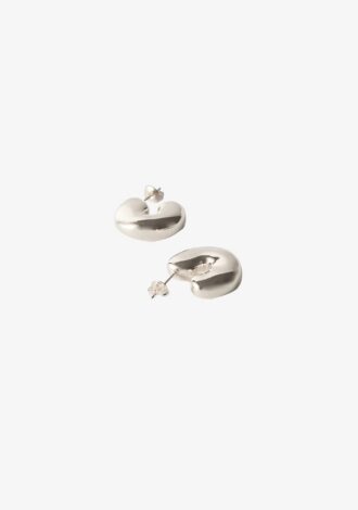 Molten Hoops Silver Plated