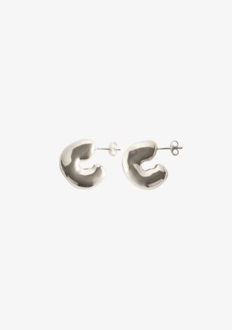 Molten Hoops Silver Plated