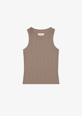 Isabel Rib Tank Cocoa