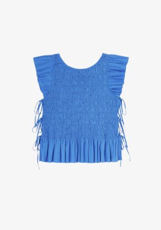 Smocked Cotton Top Marina