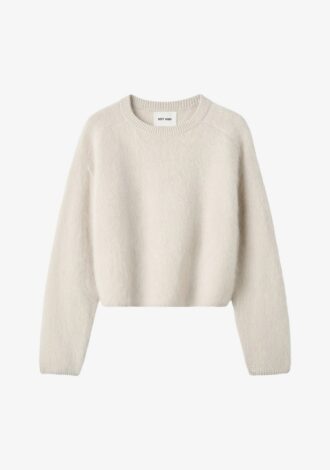 Brushed Crew Neck Sweater Chalk