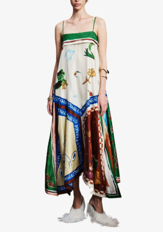 Tangible Love Silk Midi Dress